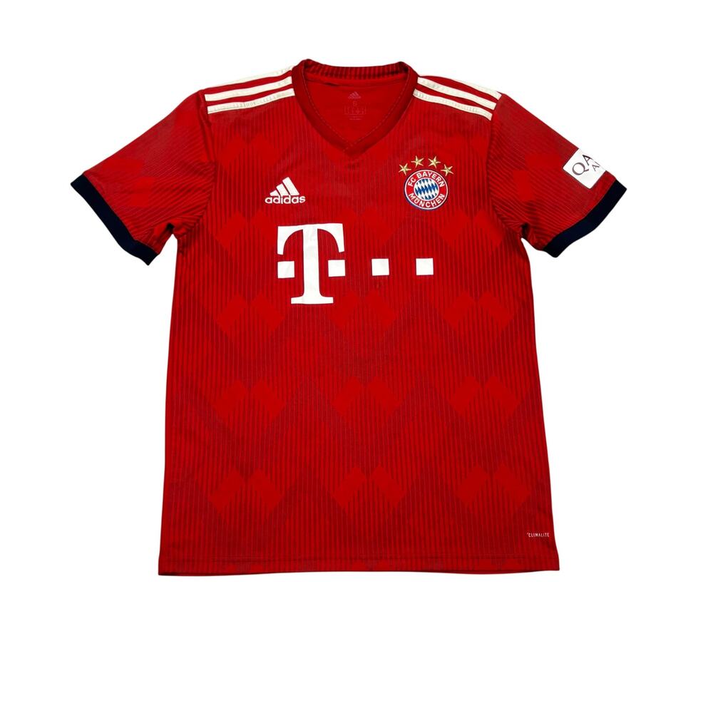 Bayern Munich Adidas 2018-19 Home Jersey Mats Hummels #5 Small Soccer Futbol